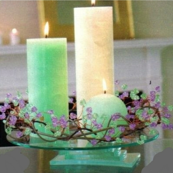 Partylite Stratus 3 wick glass Candle Holder P7725 - Picture 2 of 13